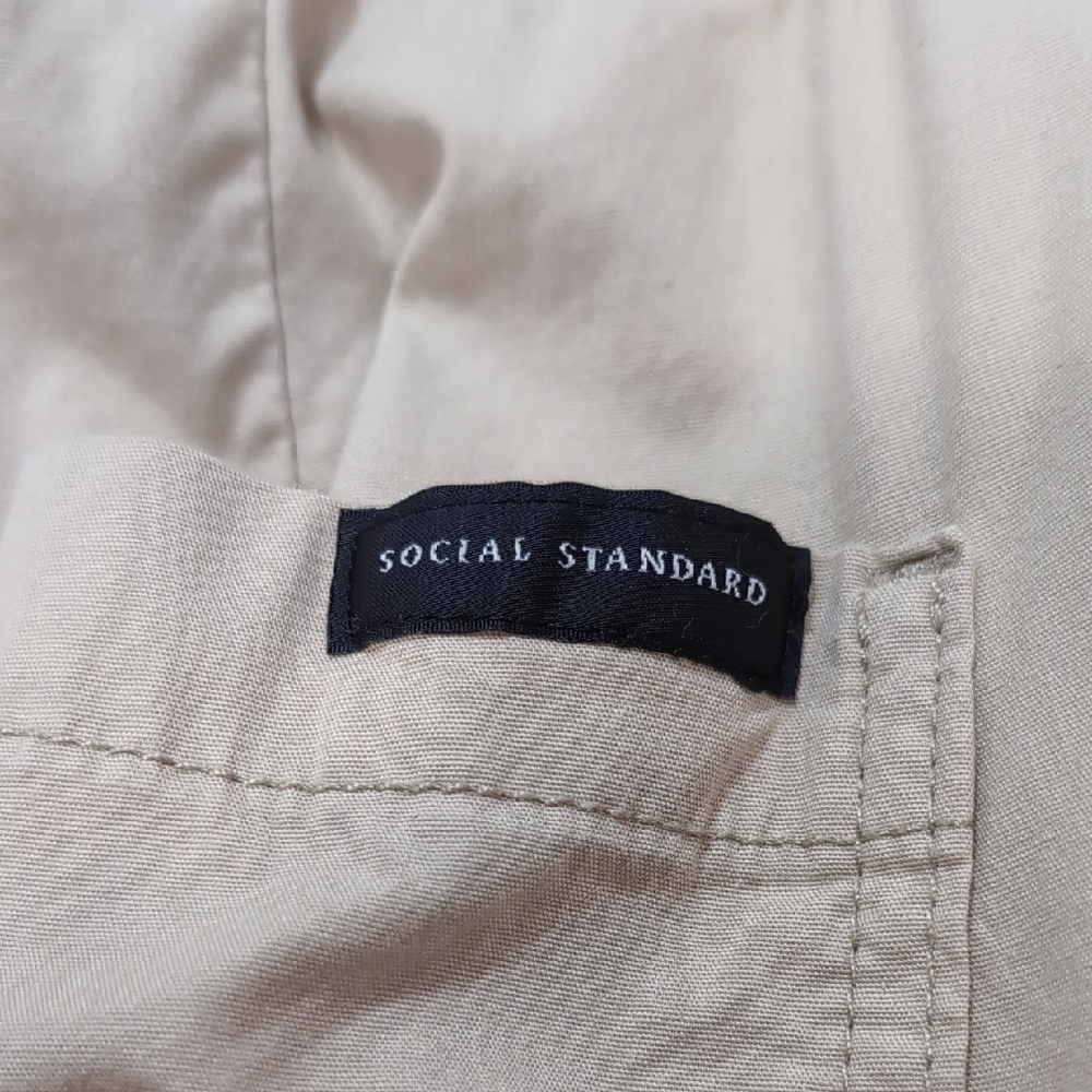 Sanctuary | Lightweight Cotton Stretch Light Tan Cargo Pants Size XXL - Picture 12 of 12